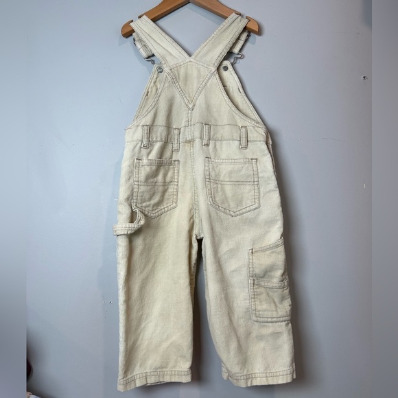 Vintage Weebok Overalls Cream Beige Neutral 2T - Picture 4 of 7